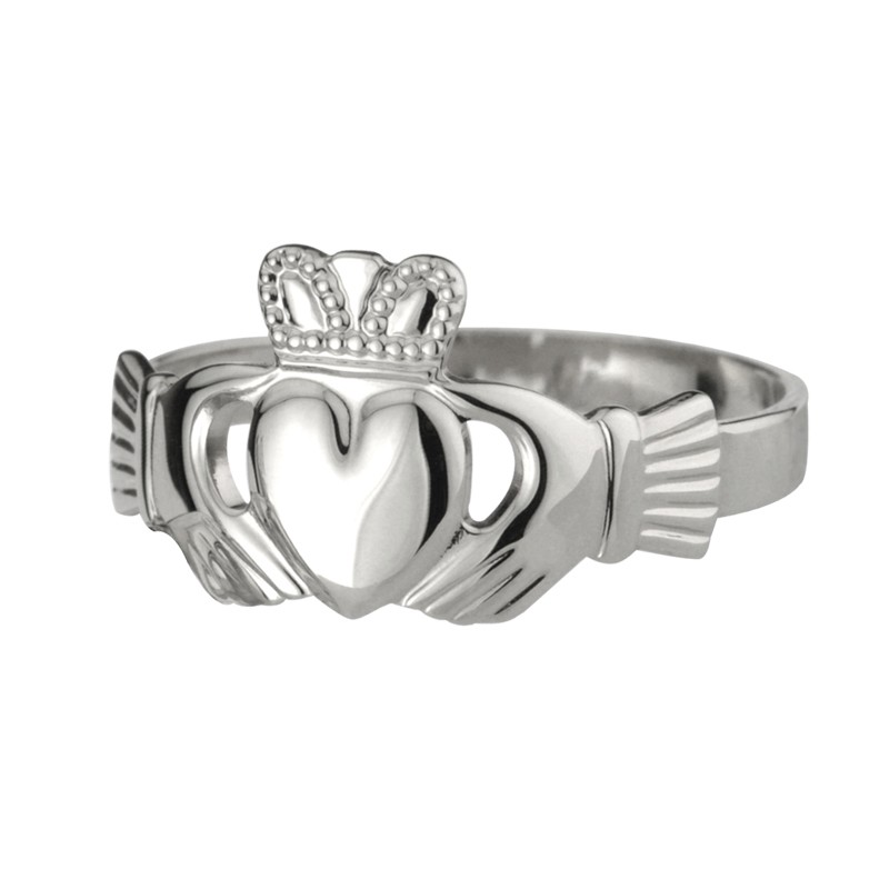 Sterling Silver Extra Heavy Claddagh