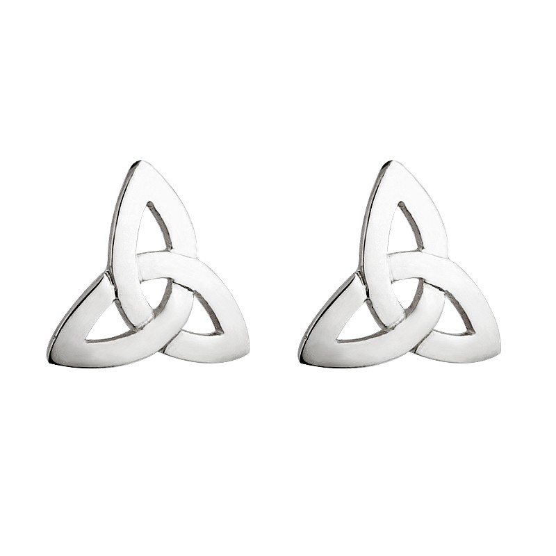Solvar Jewelry Silver Trinity Knot Stud