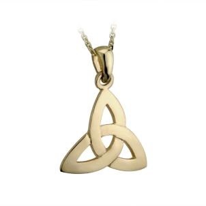 Solvar Jewelry Gold Small Trinity Knot Pendant
