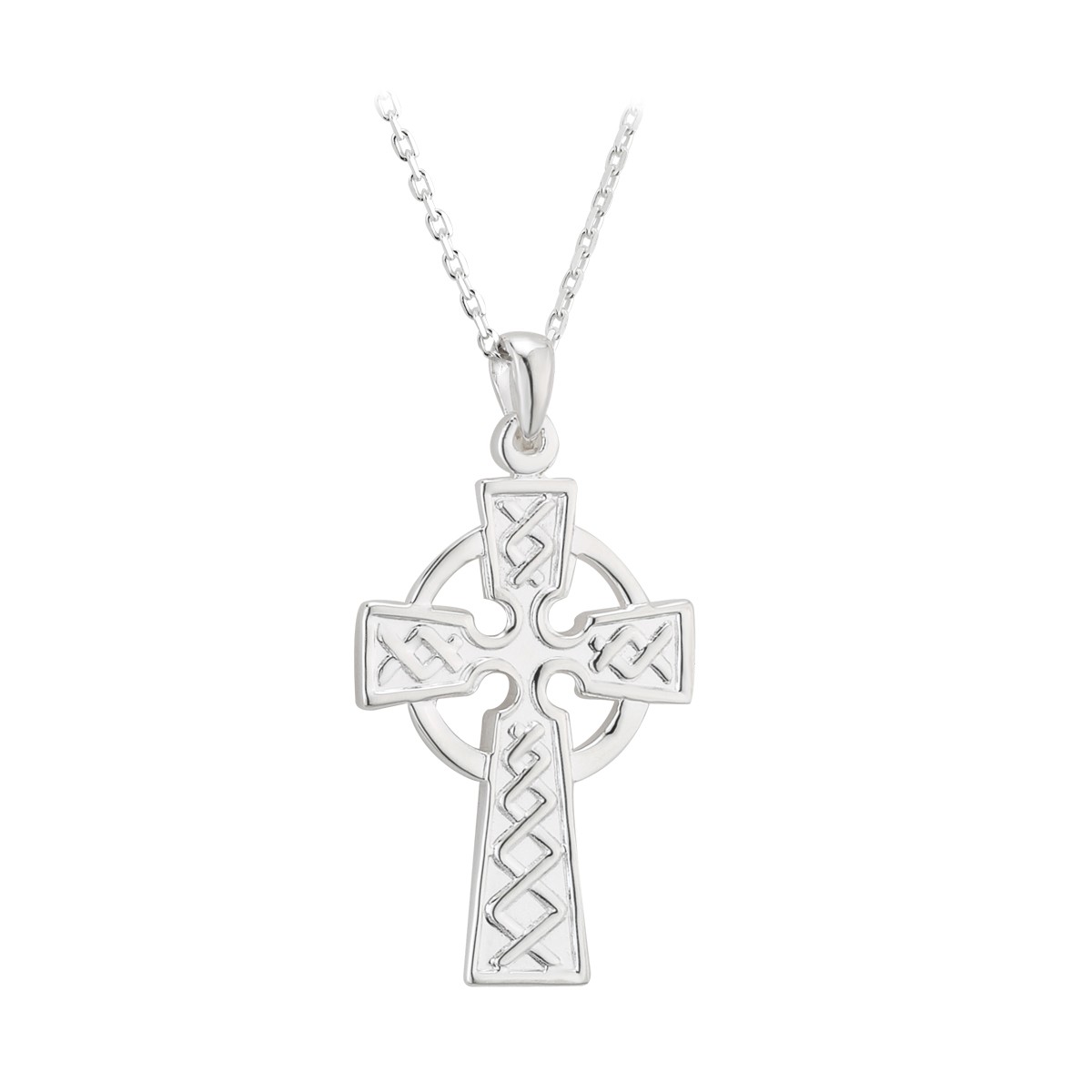 Sterling Silver Celtic Cross Double Sided