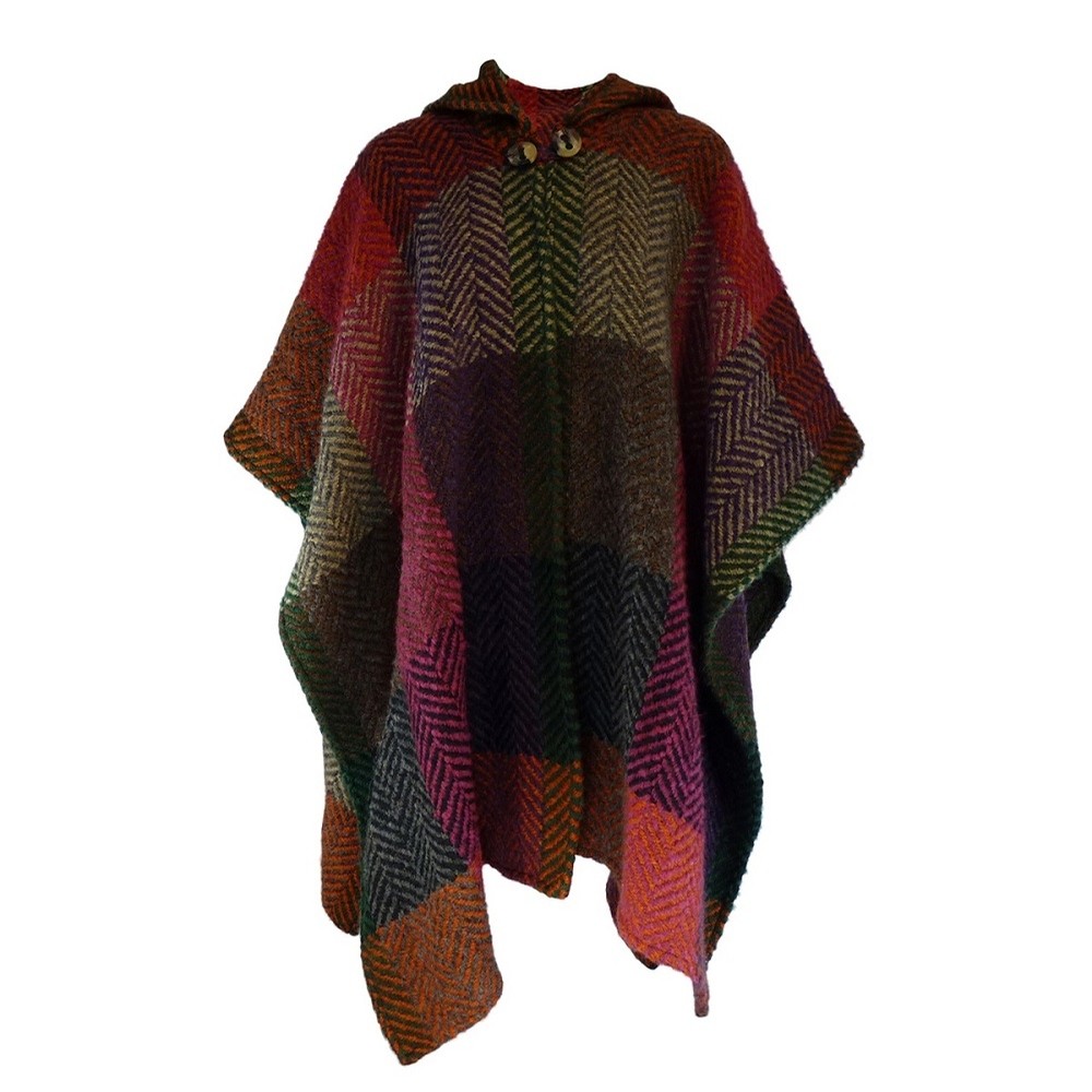 Irish Hooded Cape Sarah (Multi Mulberry)