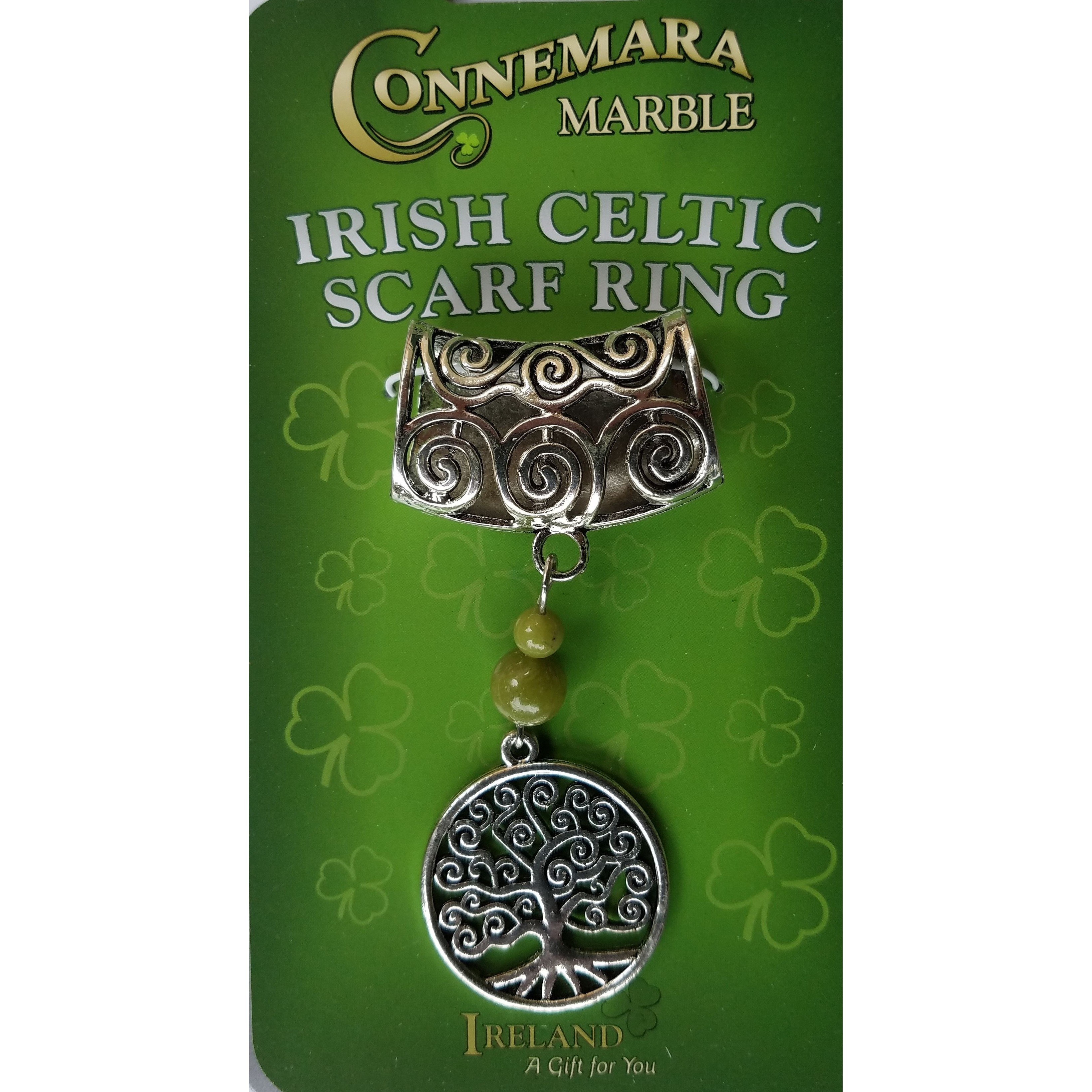 JC Walsh Irish Celtic Scarf Ring (Tree of Life) Clothing Accessories at  Irish on Grand