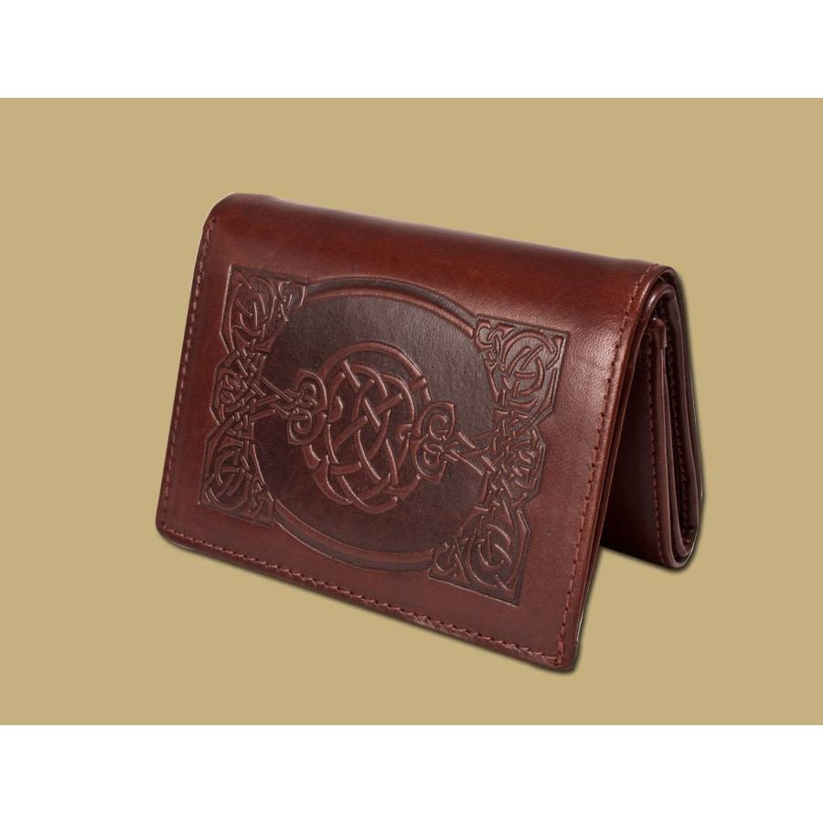 Lee River Leather Celtic Tri Fold Wallet For Him at Irish on Grand
