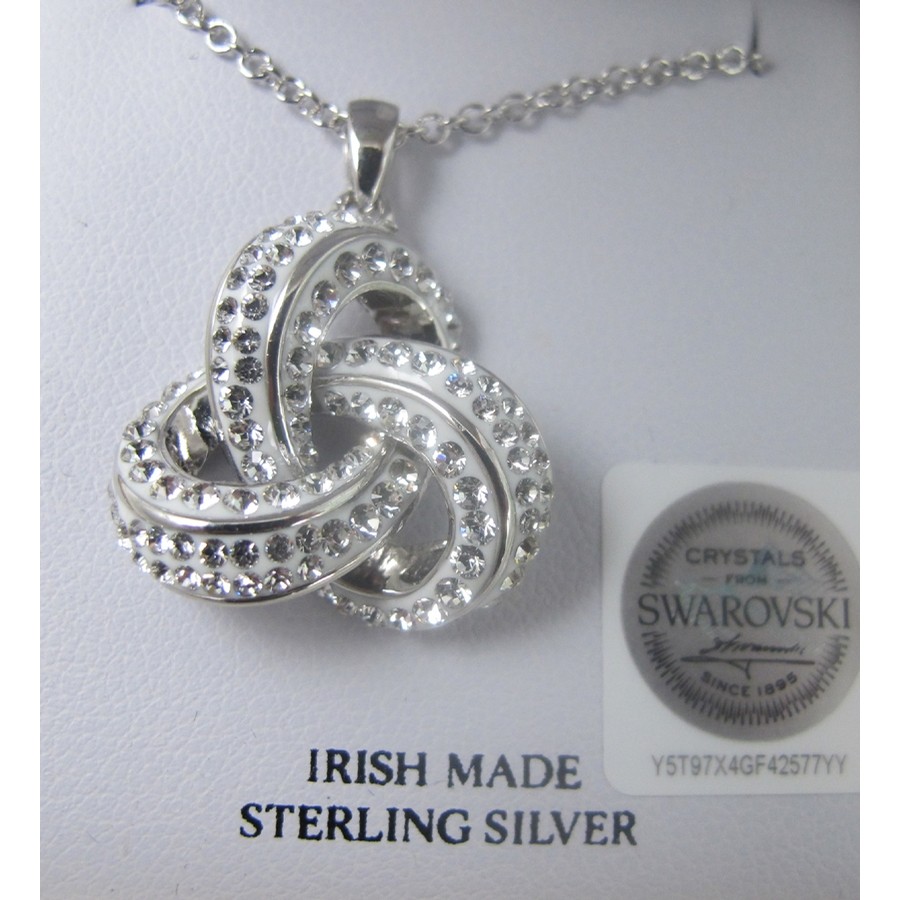Trinity Knot with Swarovski Stones