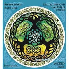 Keltic Designs World Tree Window Sticker