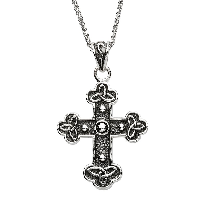 Sterling Silver Trinity Knot Cross