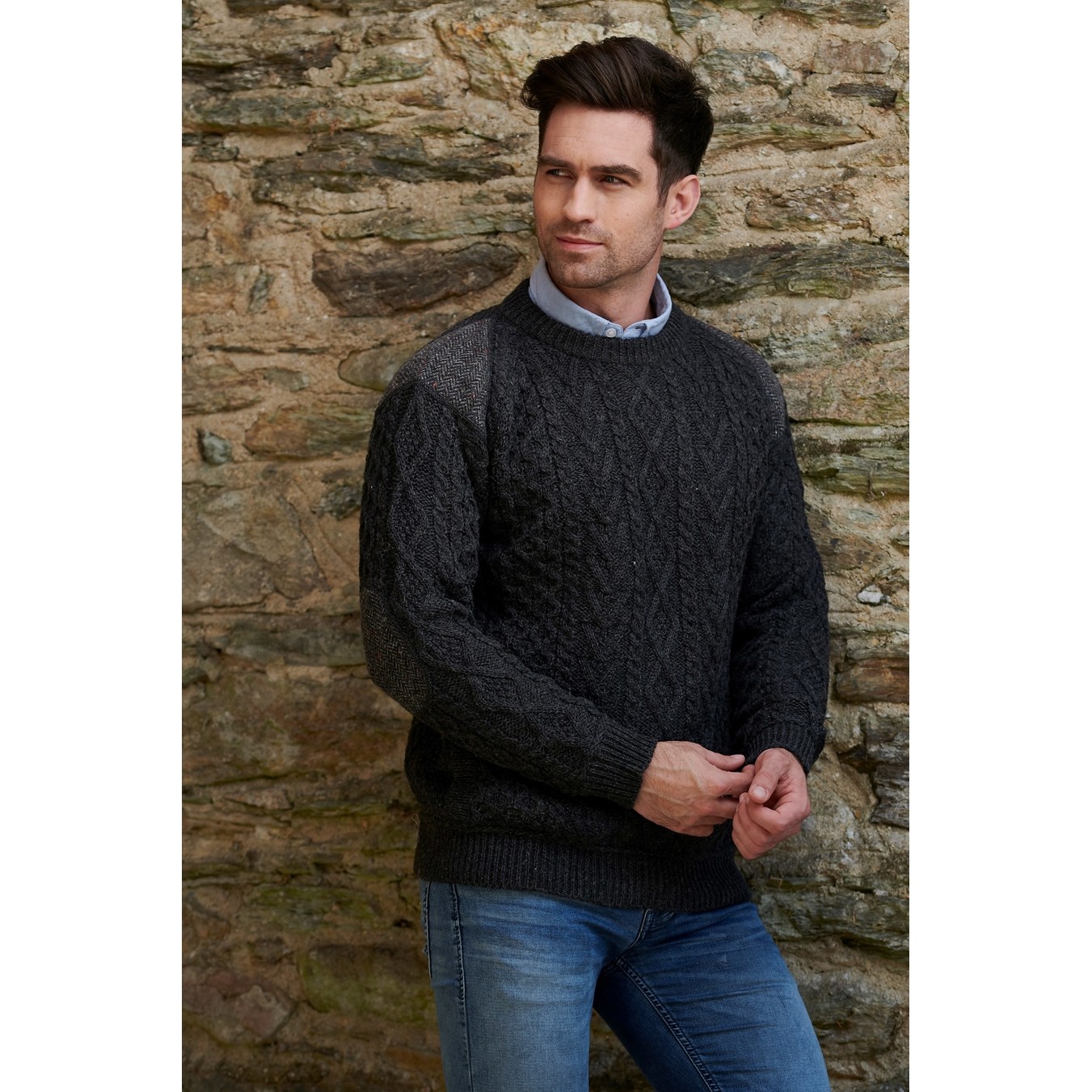 Aran Craft Irish Tweed Sweater Clothing Knitwear at Irish on Grand