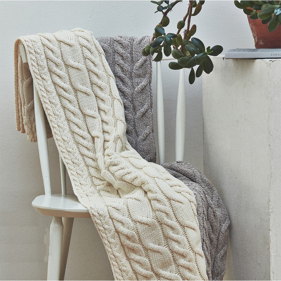 Aran Woollen Mills Irish Blanket Gifts For Home Throws at Irish on Grand