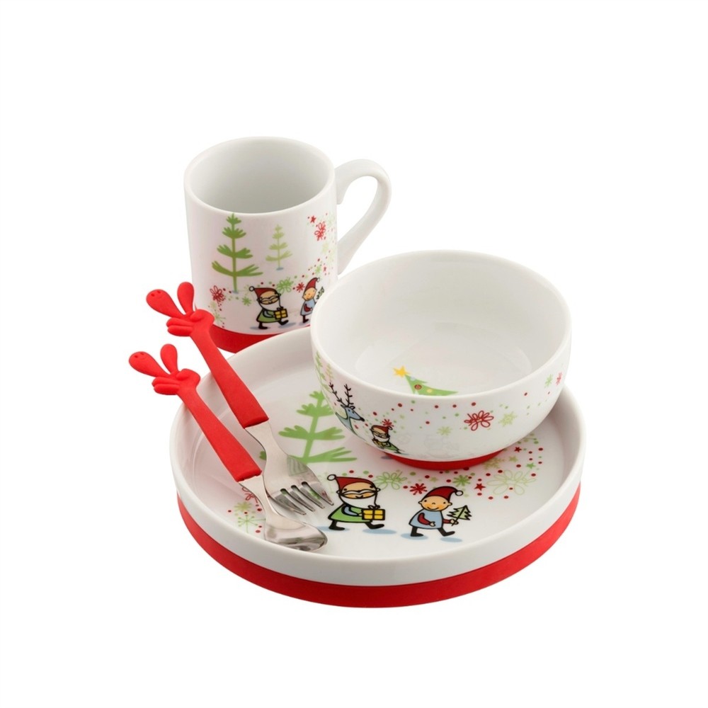 Santas Little Helper 5 Piece Dinner Set