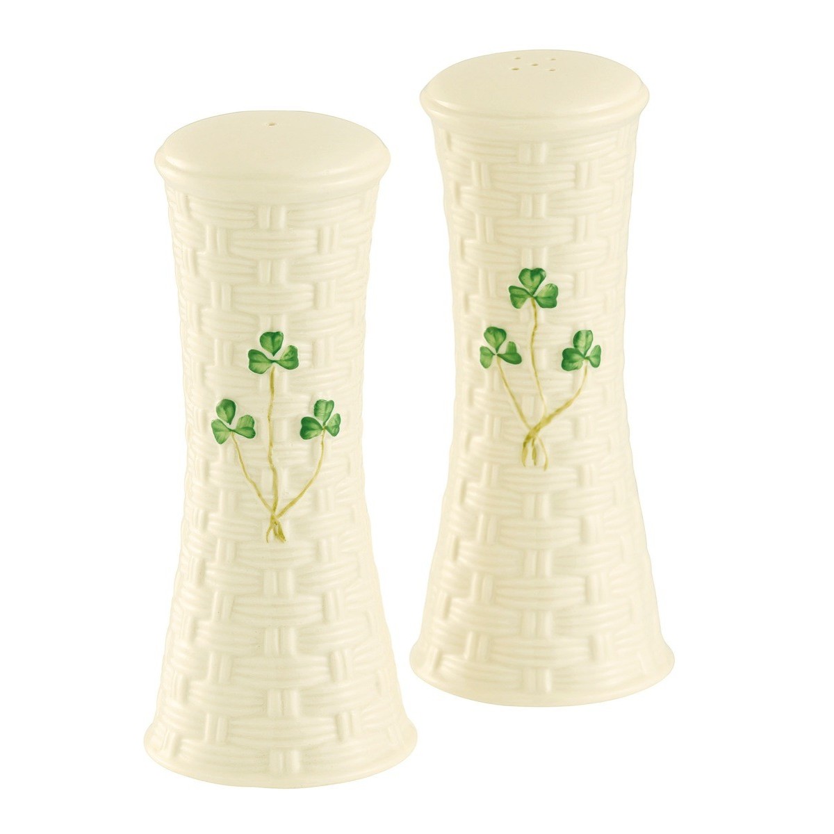 Belleek China Belleek Salt and Pepper Set
