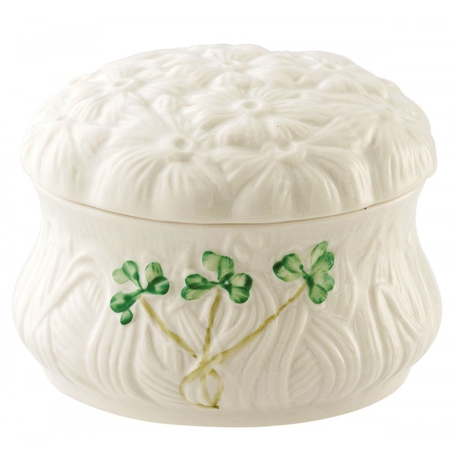 Belleek China Daisy Trinket Box