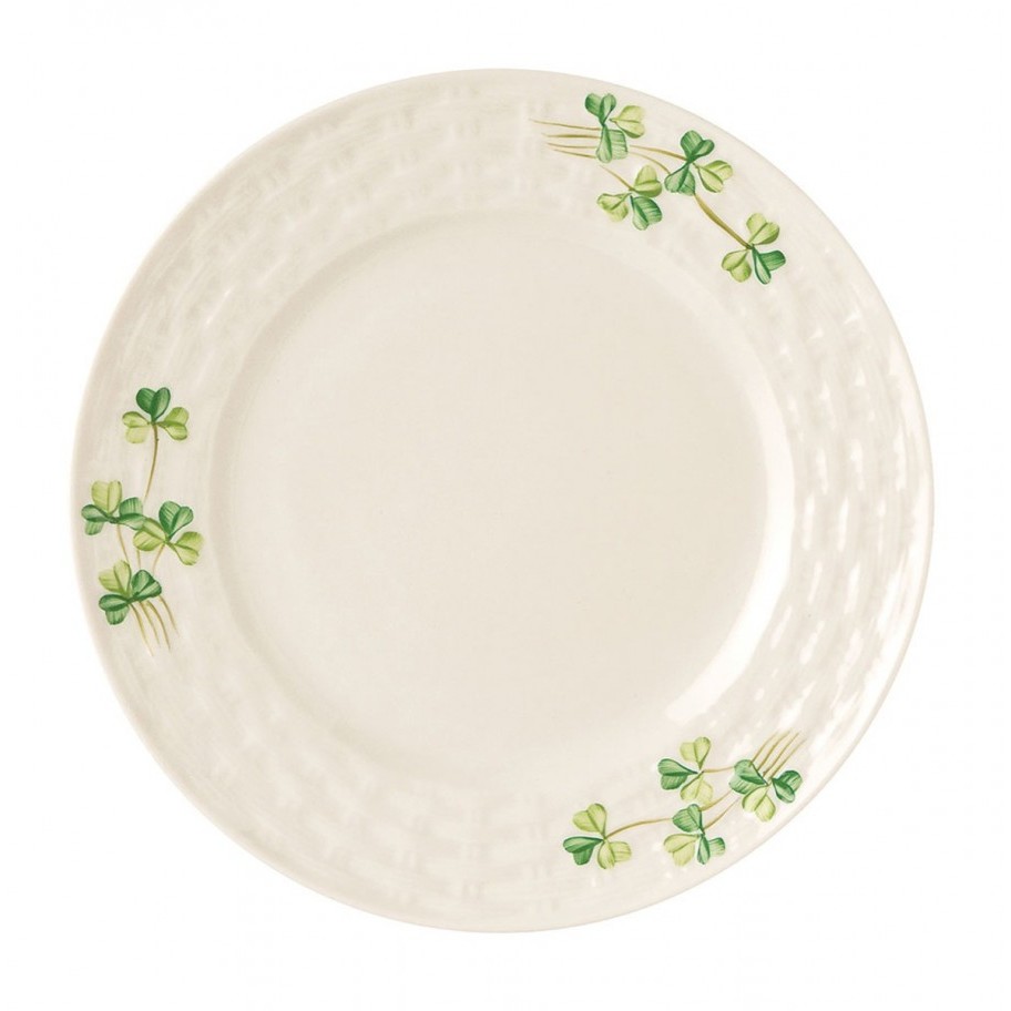 Belleek China Shamrock Side Plate
