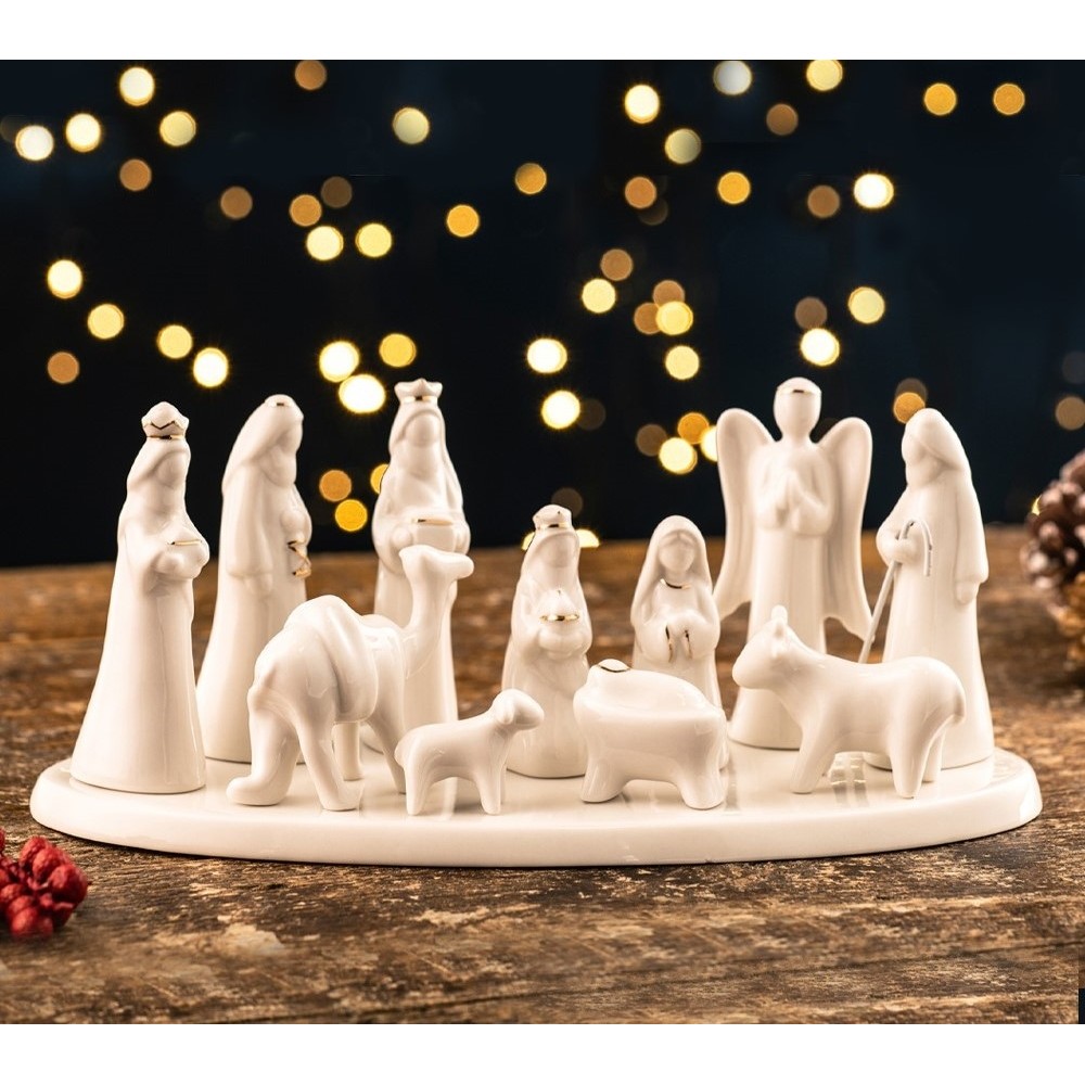 Belleek China Belleek Living Nativity Set Religious at Irish on Grand