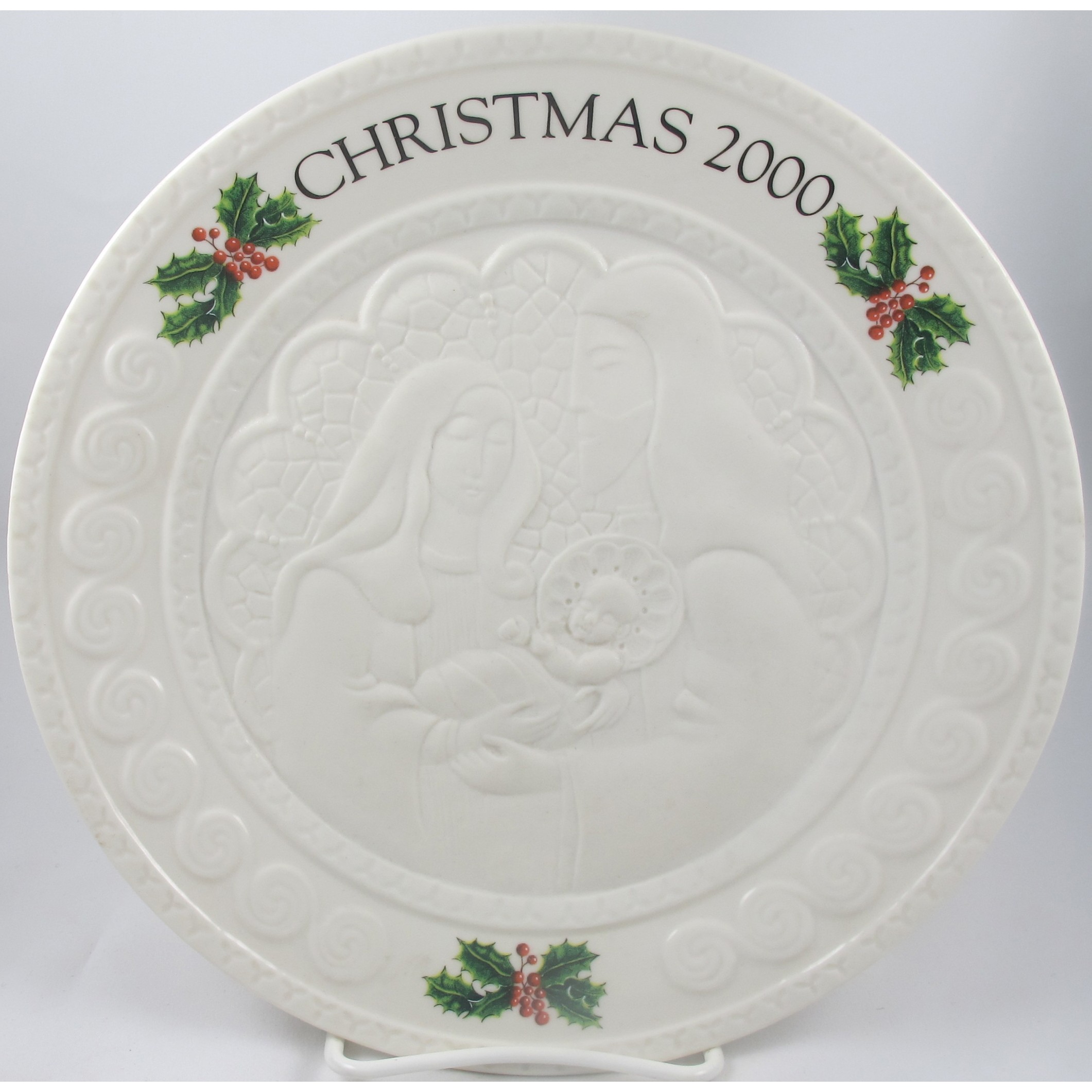 Belleek Christmas Plate 2000
