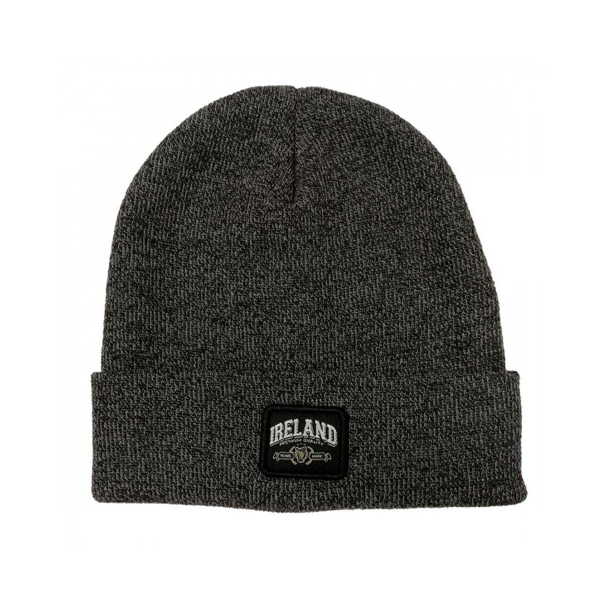 Irish Traditional Craft Black Ireland Premium Quality Badge Knit Hat