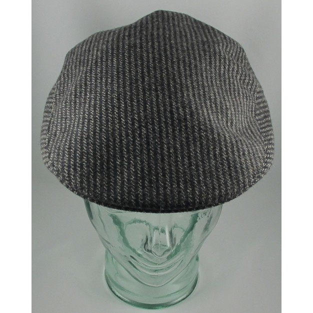 Back and Grey Striped Tailor Cap