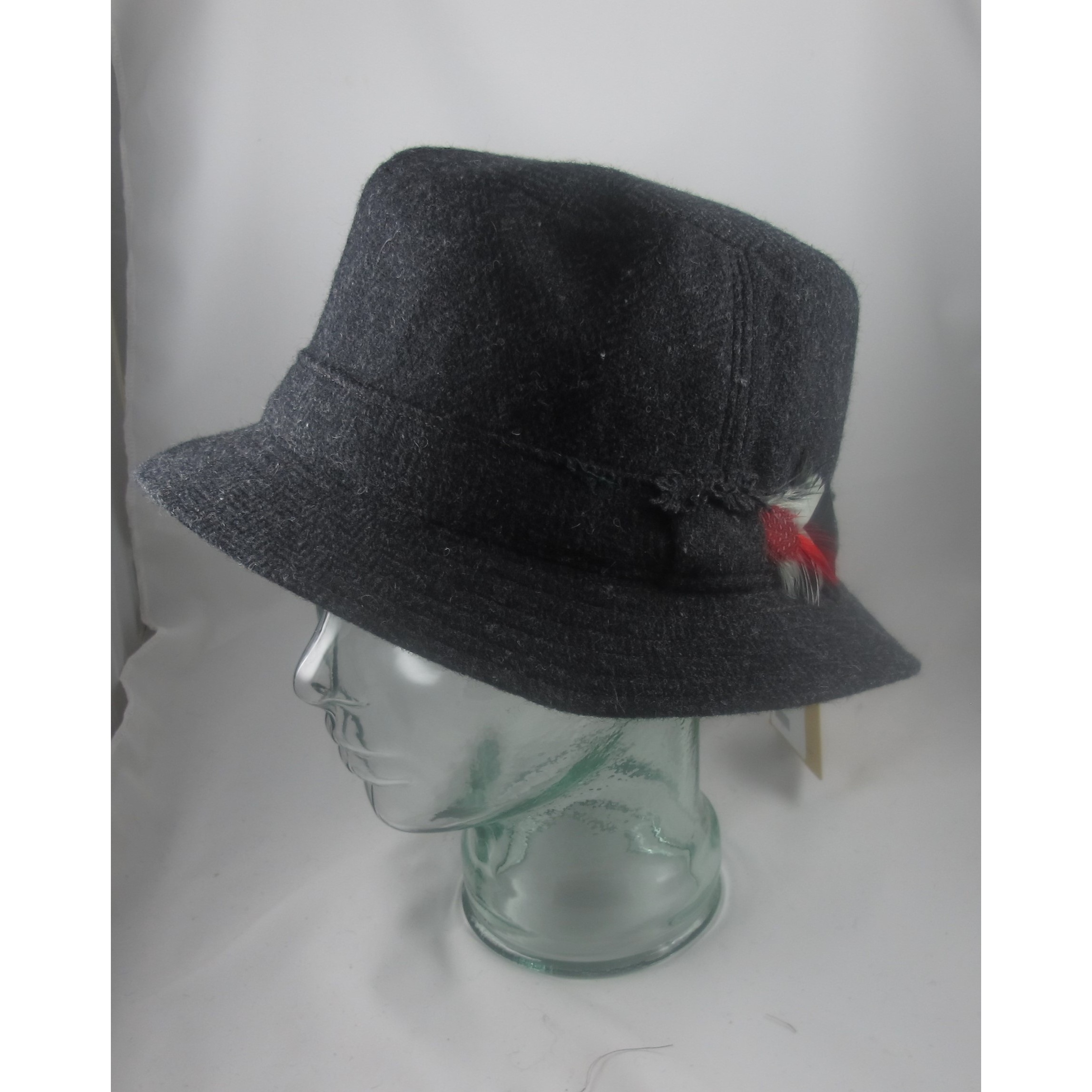 Hanna Hats Black Herringbone Walking Hat Clothing Caps Hats at Irish on