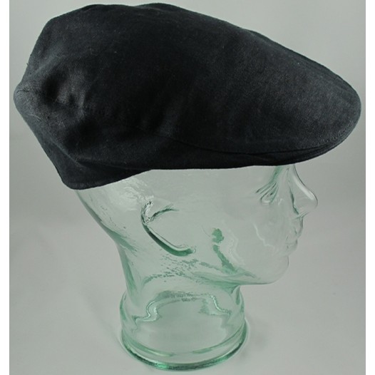Black Linen Tailor Cap