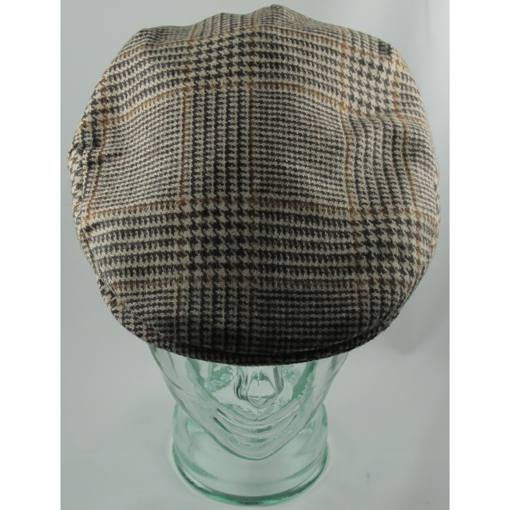Brown Houndstooth Vintage Cap