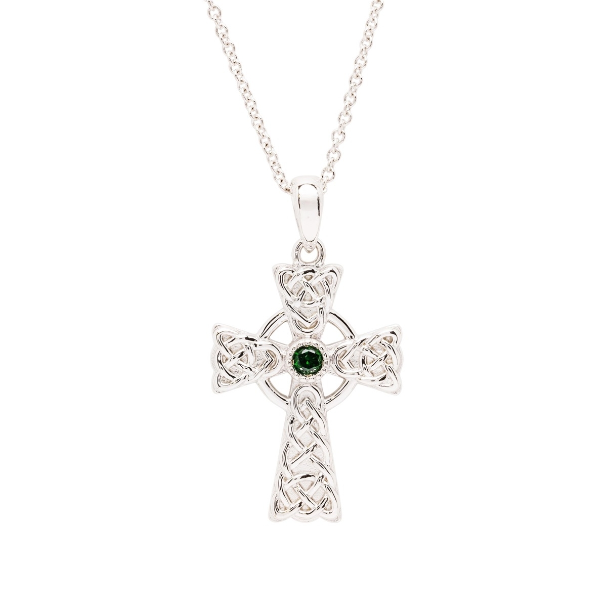 9ct Gold 0.33ct Diamond Celtic Cross & Chain - 4.5g| Miltons Diamonds
