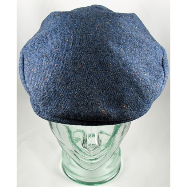 Cobalt Salt and Pepper Ear Flap Cap