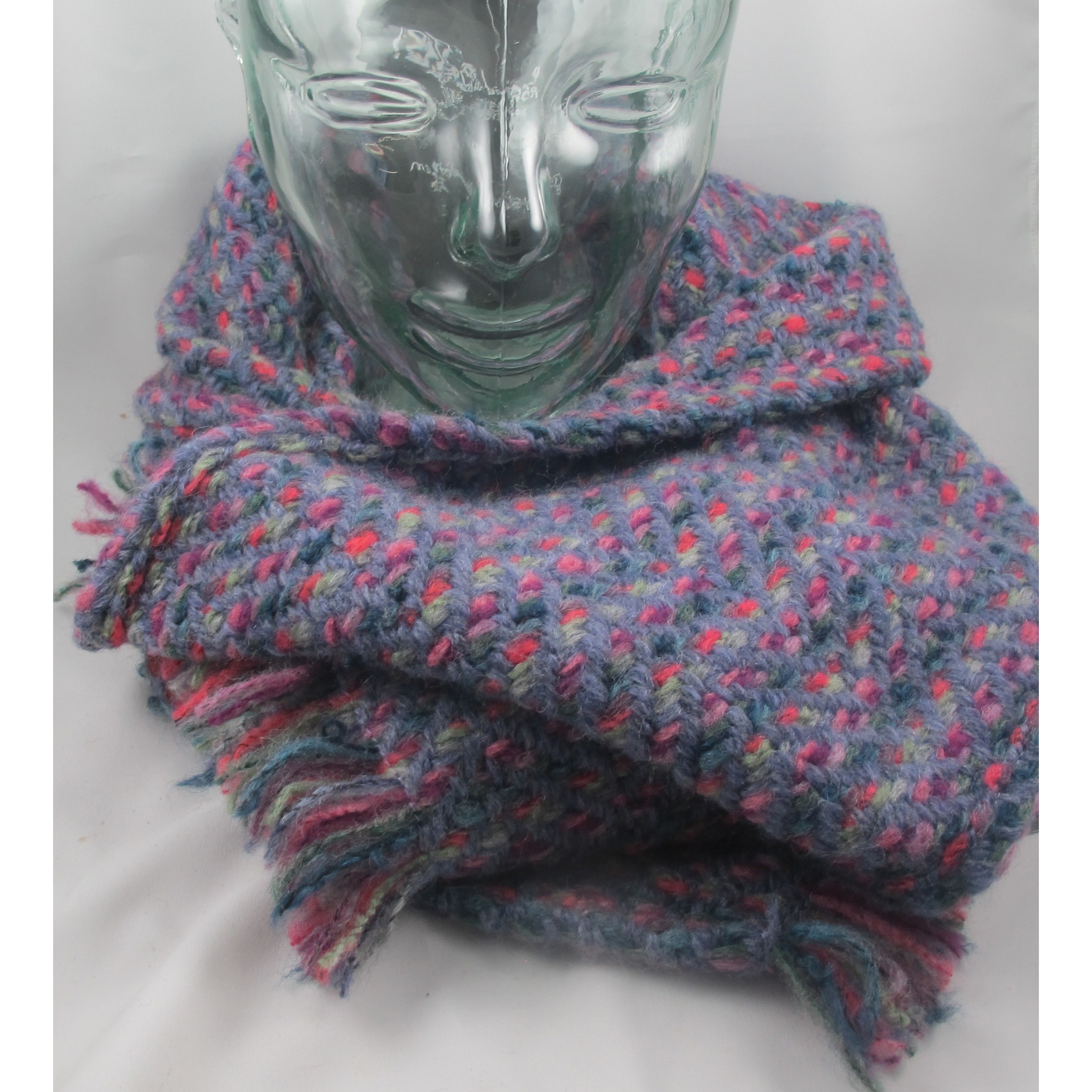 Connemara Violet Wool Scarf