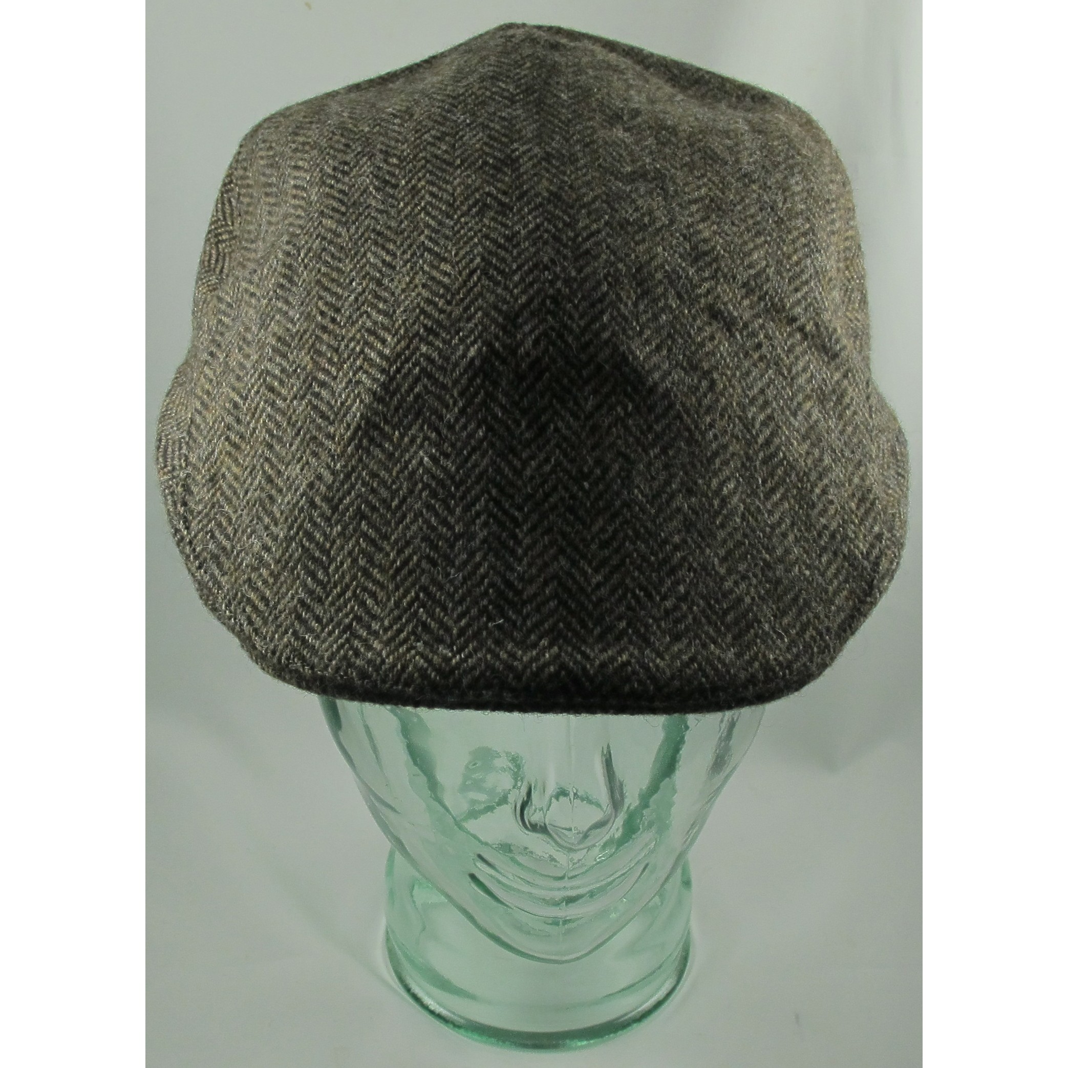 Dark Brown Herringbone Touring Cap