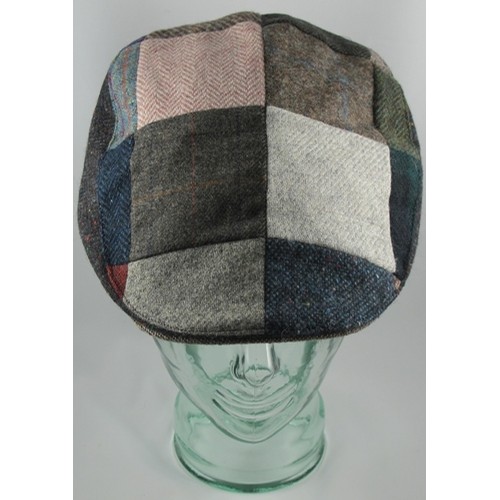 Hanna Hats Patch Tweed Donegal Touring Cap