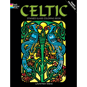 Celtic Stained Glass Coloring Book