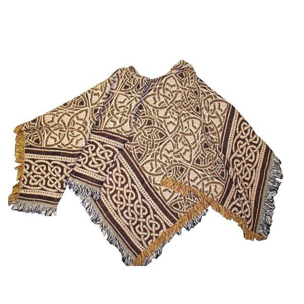 Earth Tone Celtic Knot Poncho