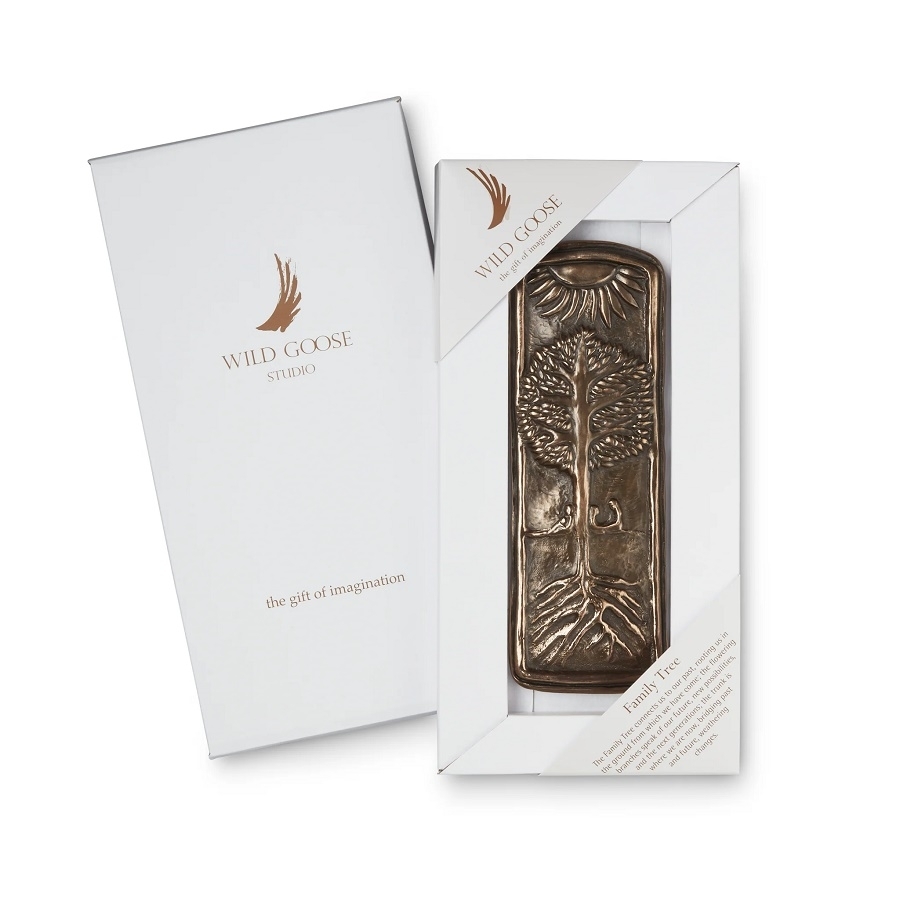 Wild Goose Studio Family Tree Bronze Plaque Gifts For Home For Wall at