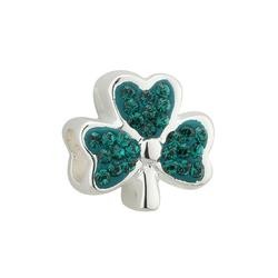 Green Crystal Shamrock Bead