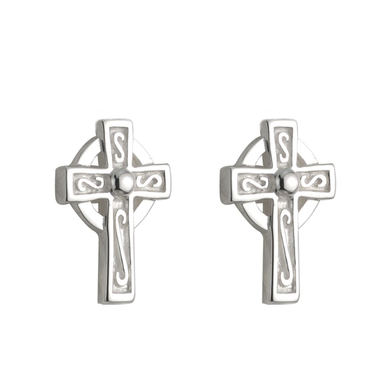 Childs Celtic Cross Earrings