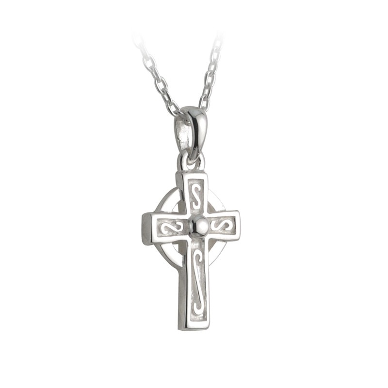 Solvar Jewelry Sterling Silver Kids Cross Pendant