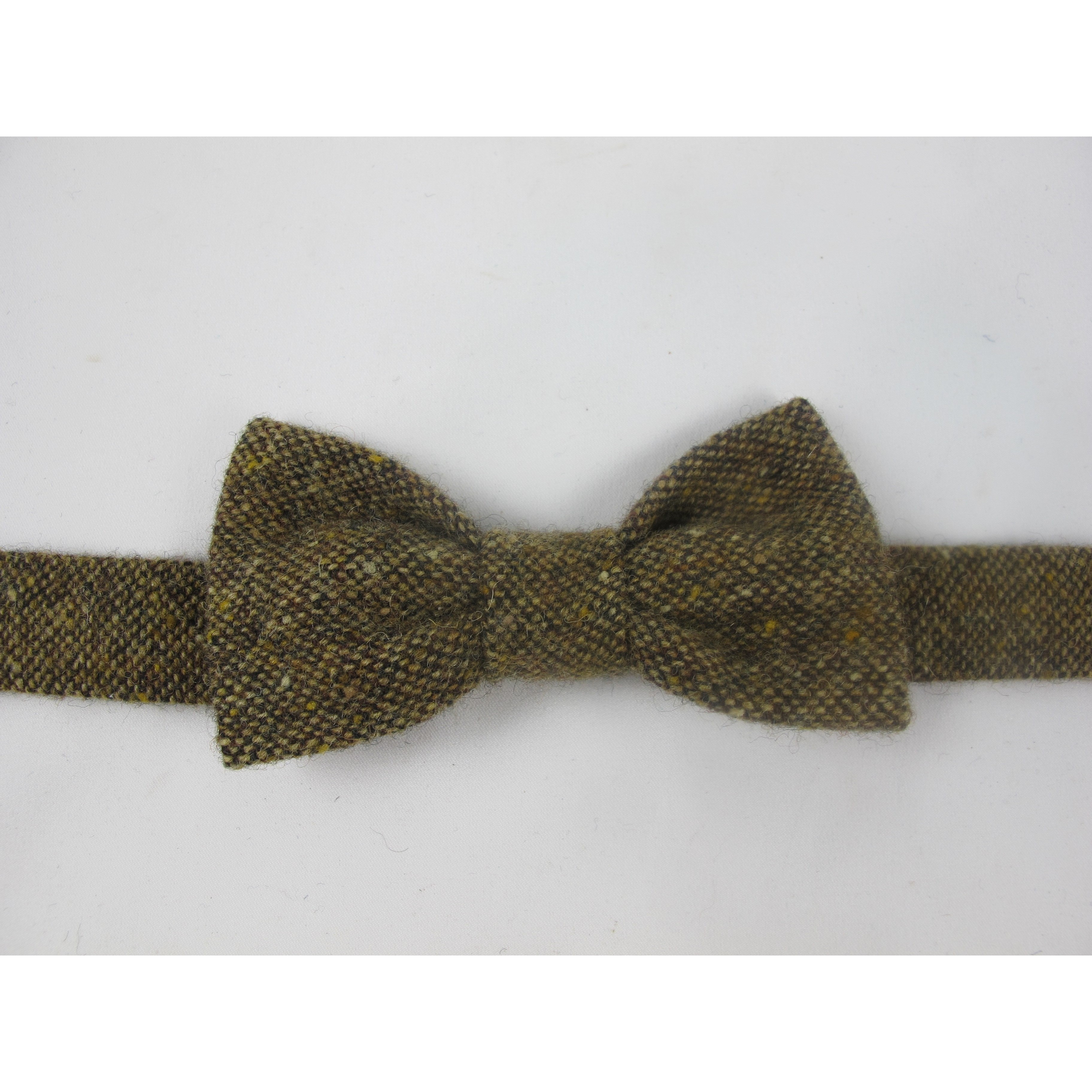 Golden Brown Tweed Bow Tie