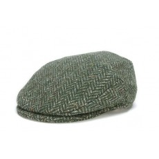 Green Herringbone Vintage Cap