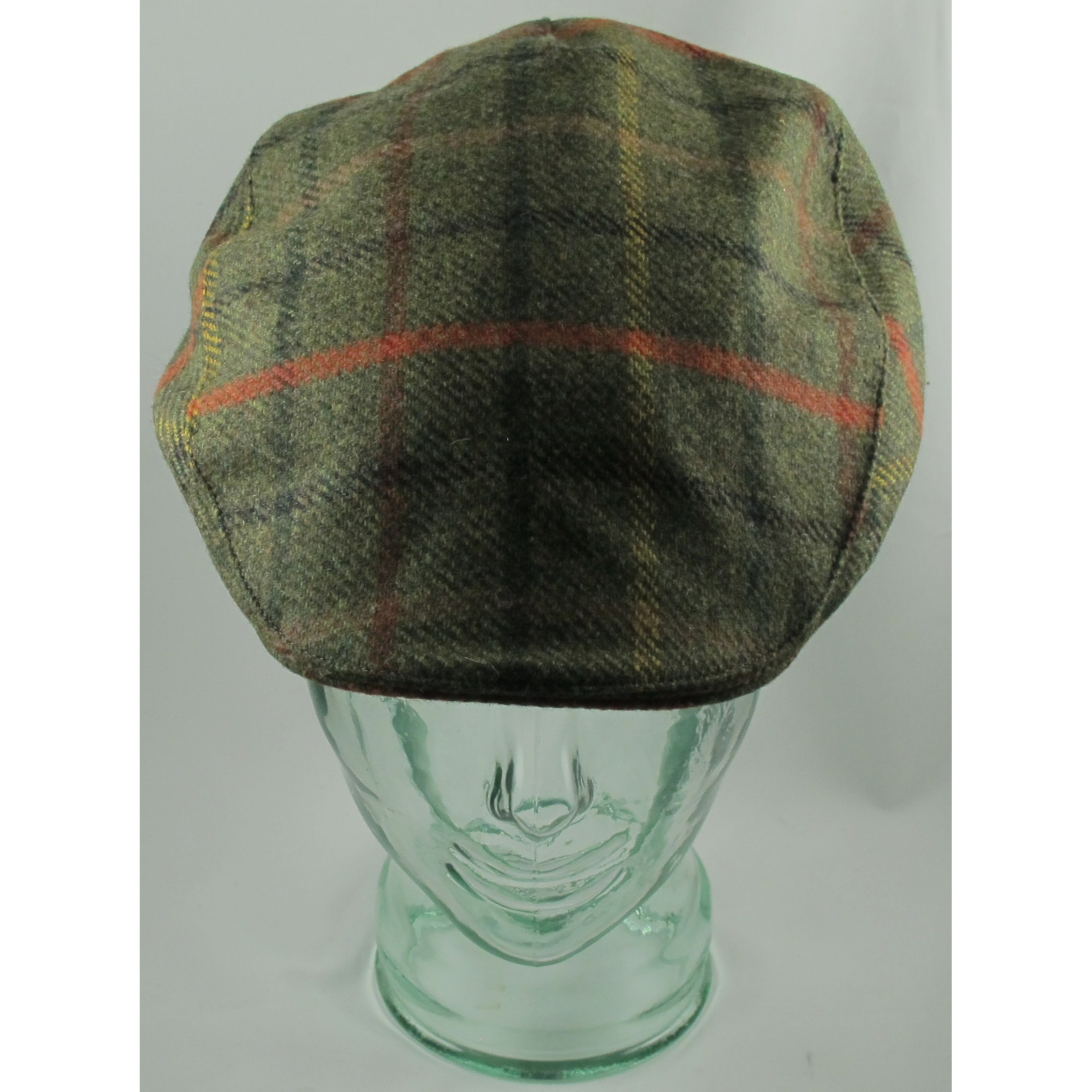 Green Plaid Touring Cap