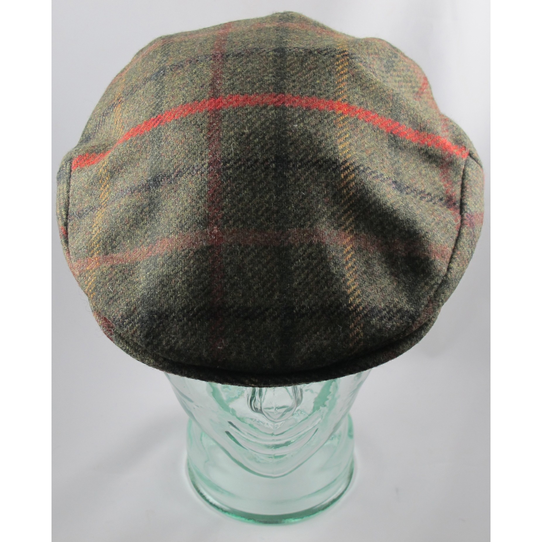 Green Plaid Vintage Cap