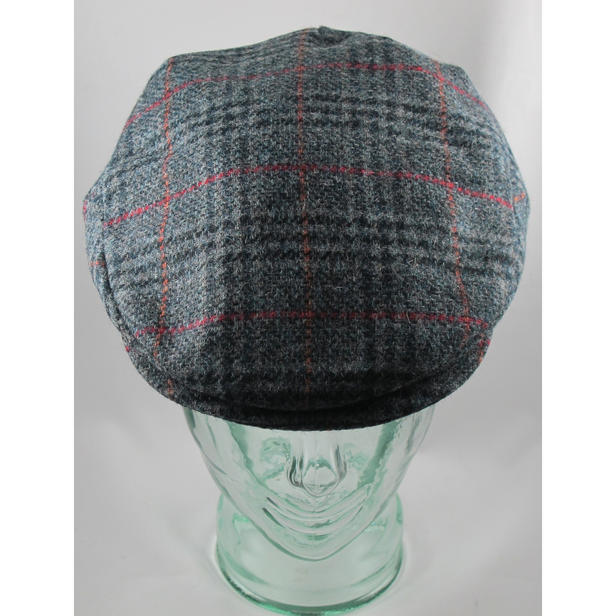 Grey Large Check Vintage Cap