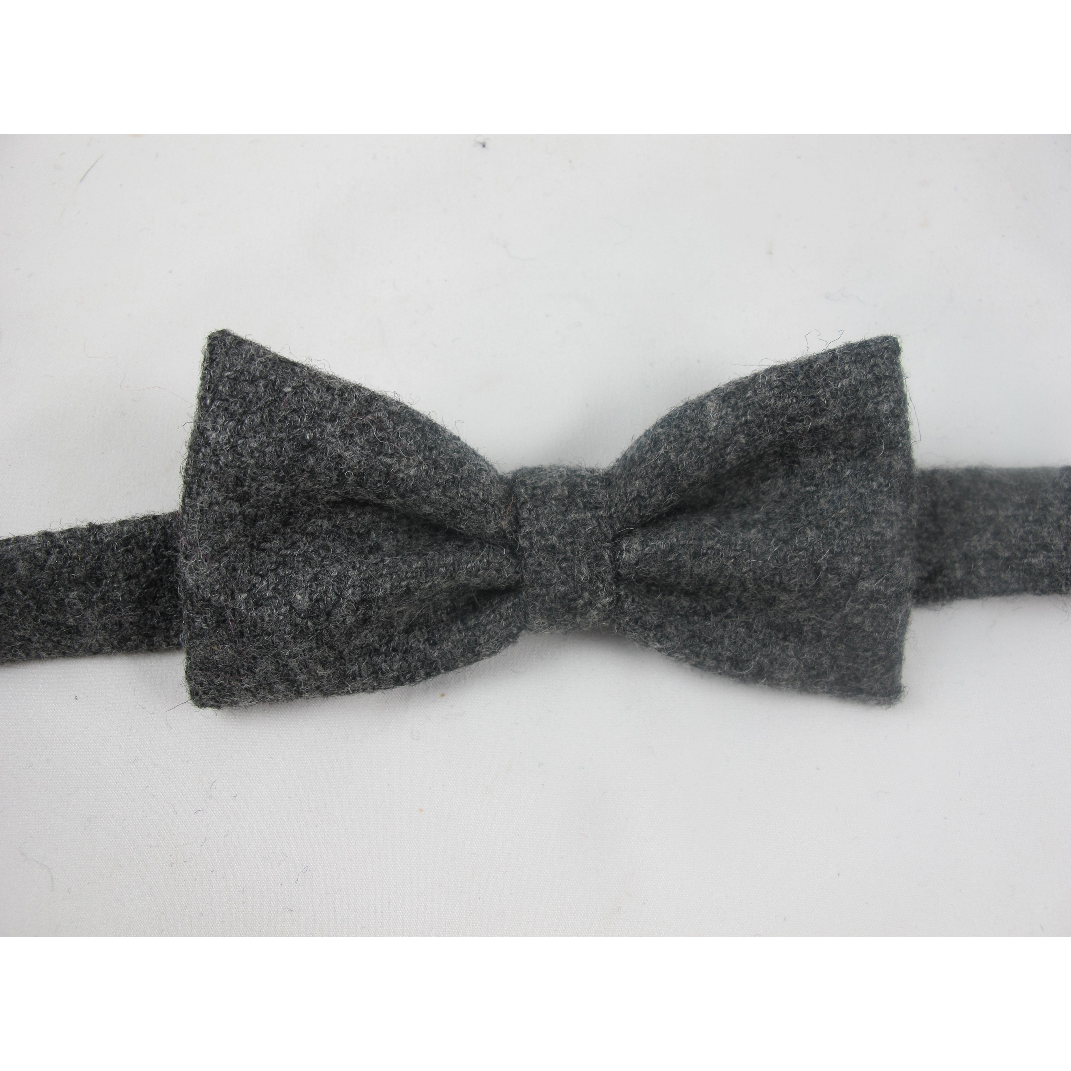 Grey Tweed Bow Tie