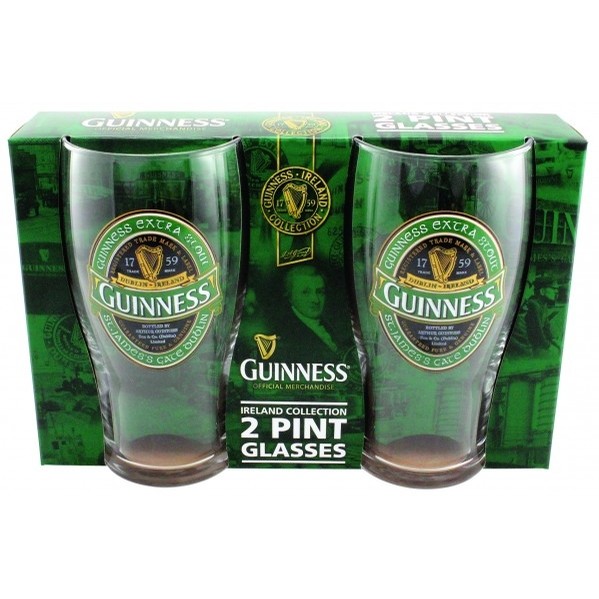 Guinness Ireland Collection Pint Glass 2 Pack
