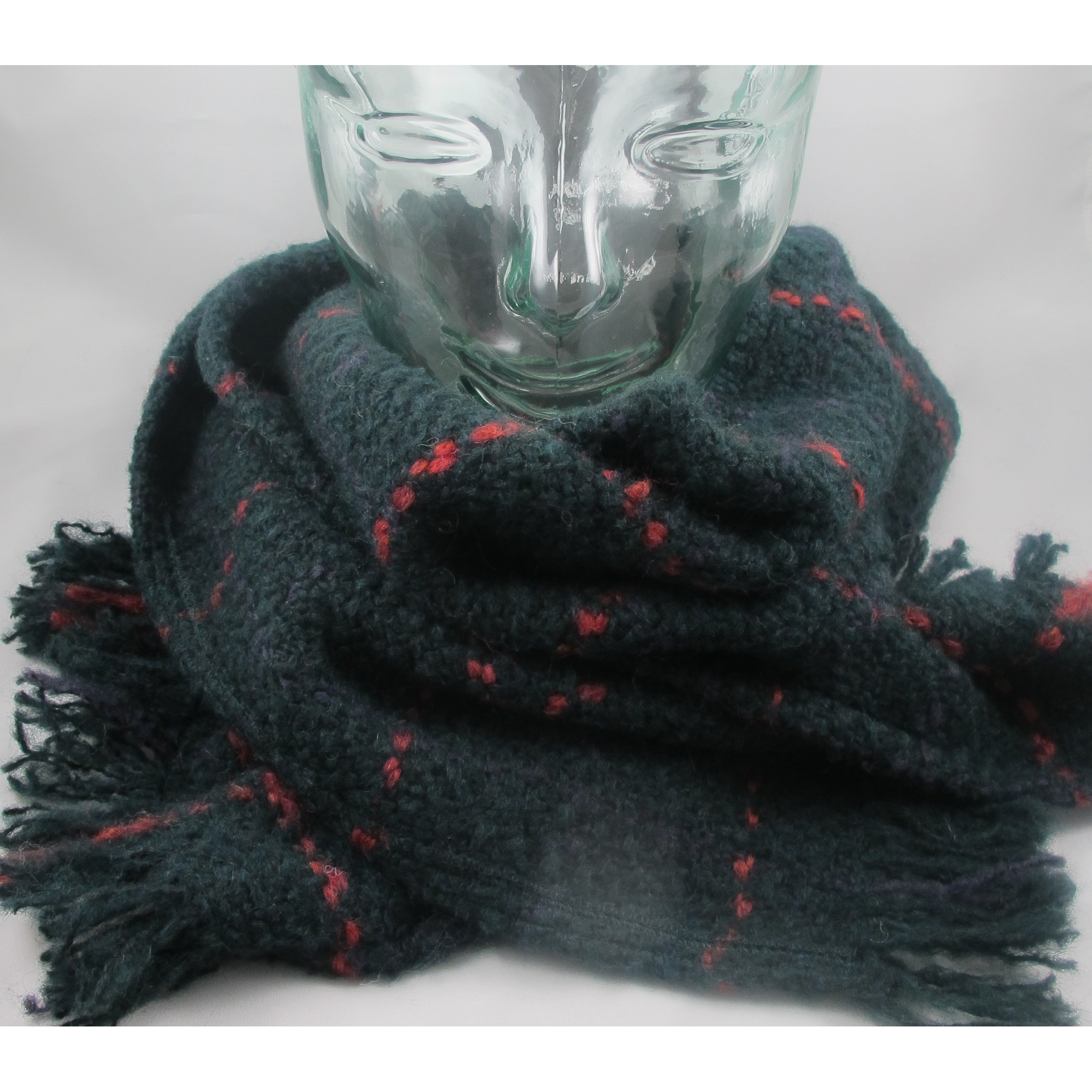 Hunter Check Wool Scarf