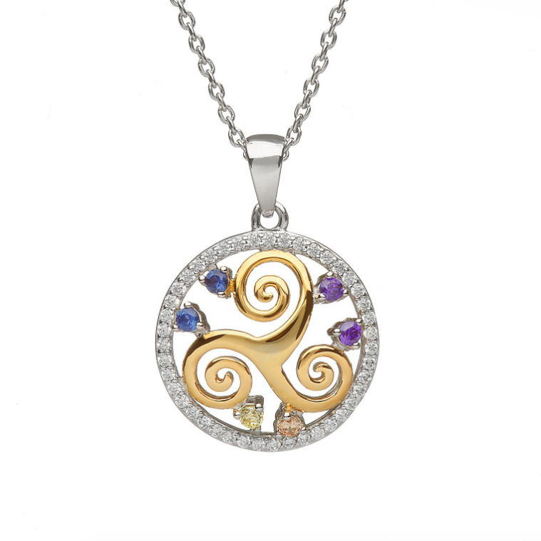 Celtic Triskelia Spiral of Life Pendant