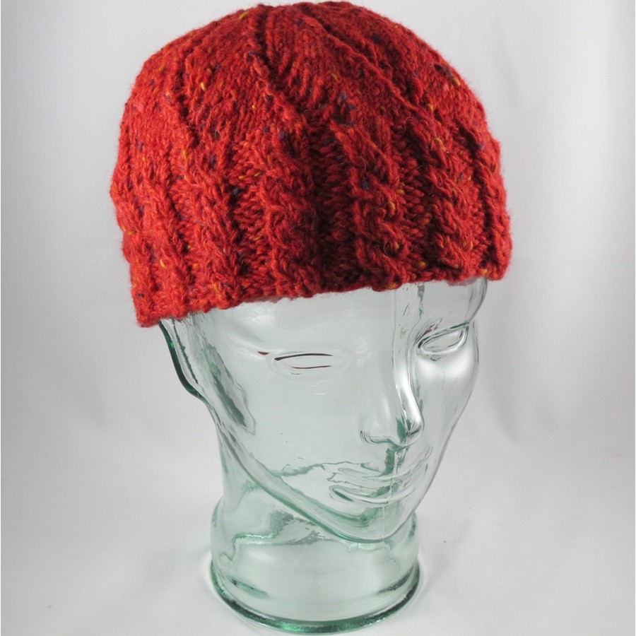Irish Handknit Twist Cap