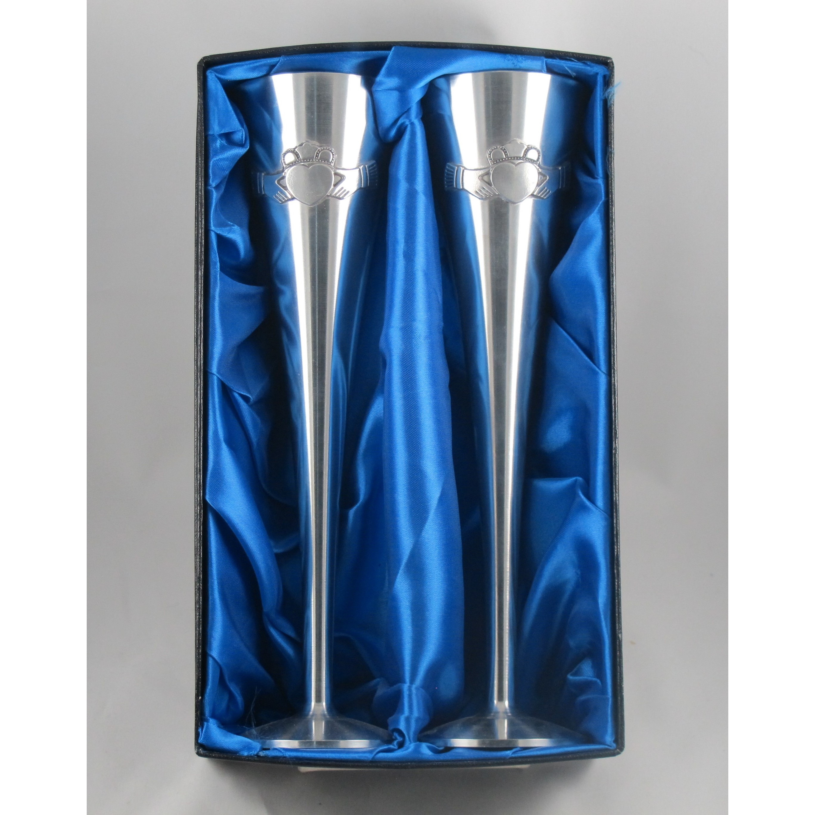 Irish Toasting Flutes Pair