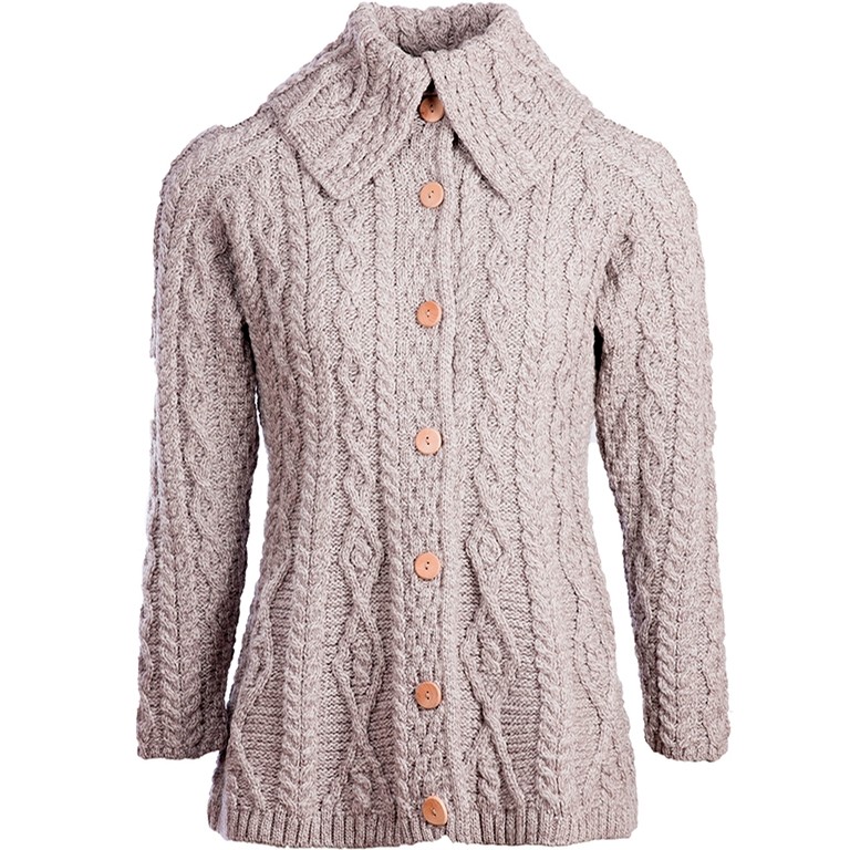 irish aran cardigan