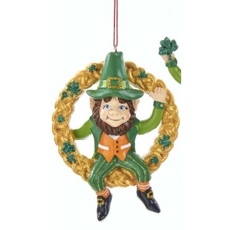 Irish Leprechaun Ornament Wreath