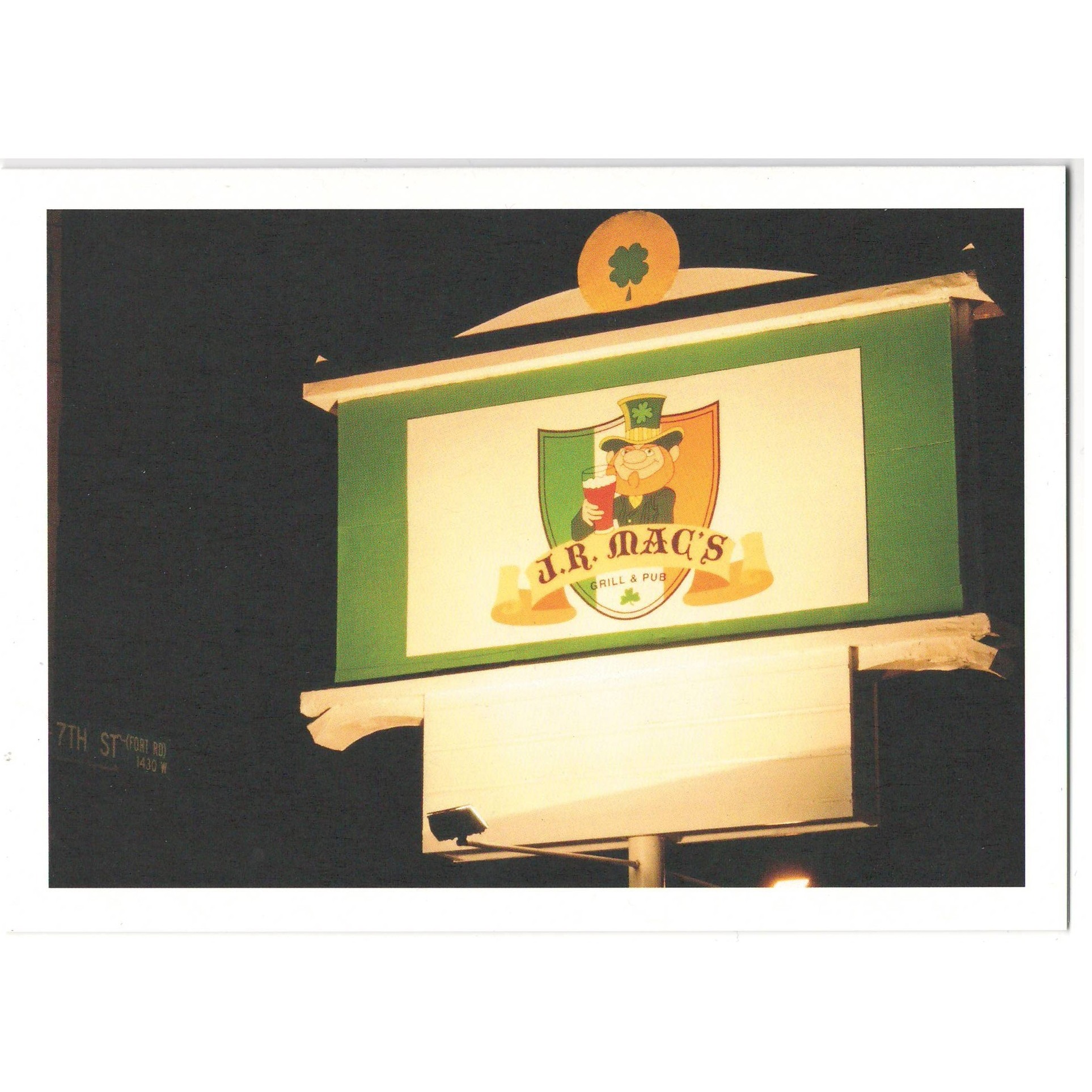 J.R. Macs Grill and Pub Card