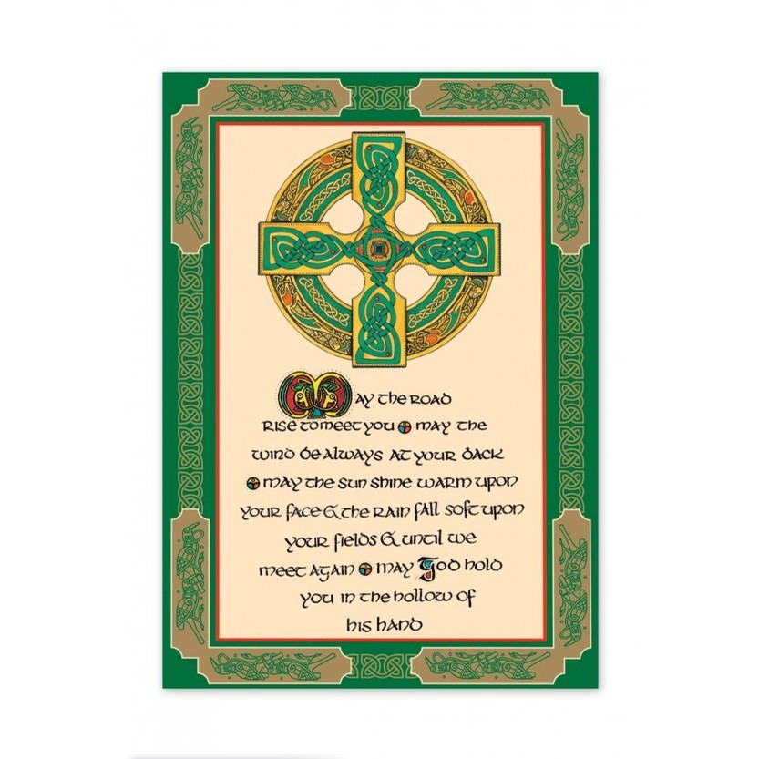 May The Road Rise to Meet You Tea Towel