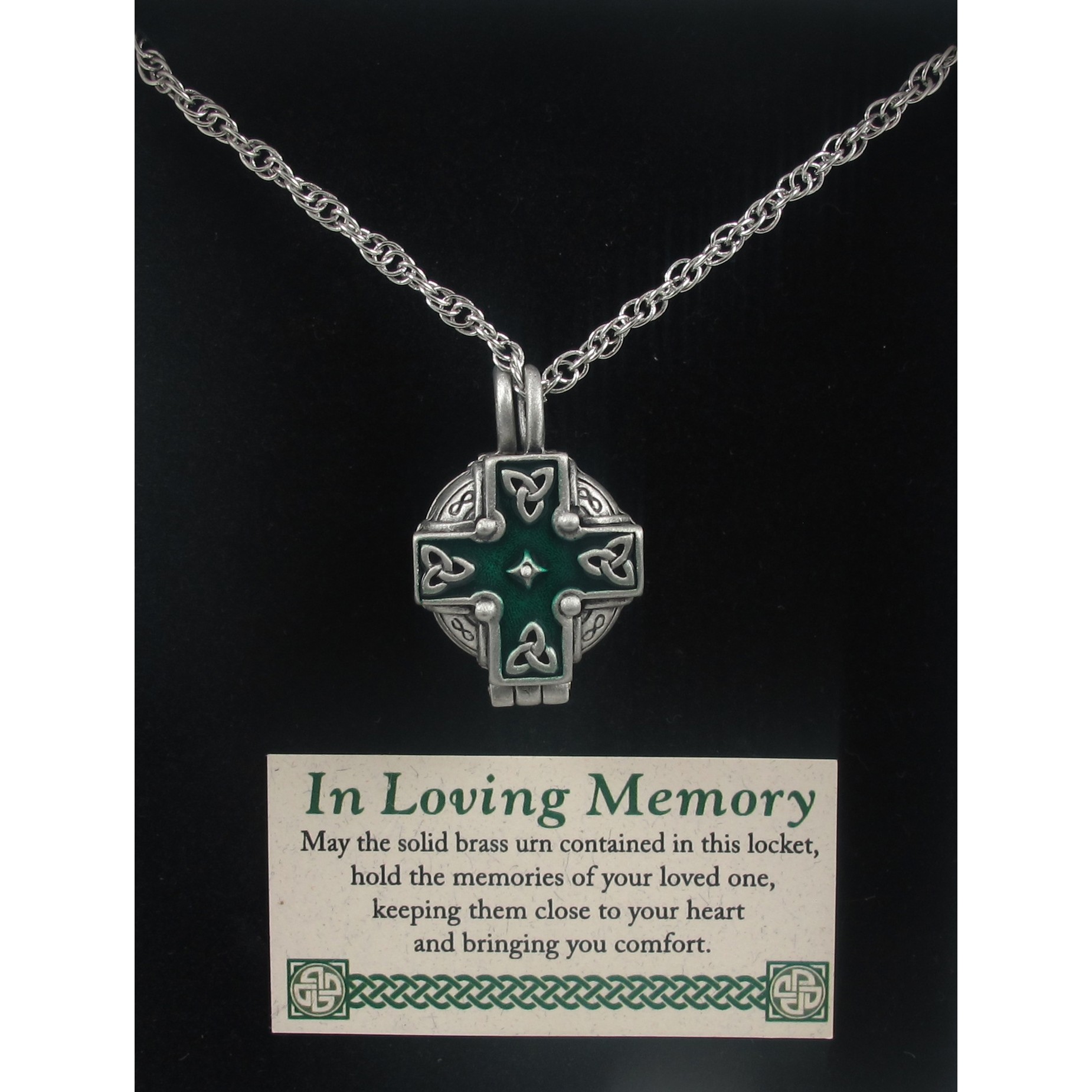 Celtic Cross Memorial Locket